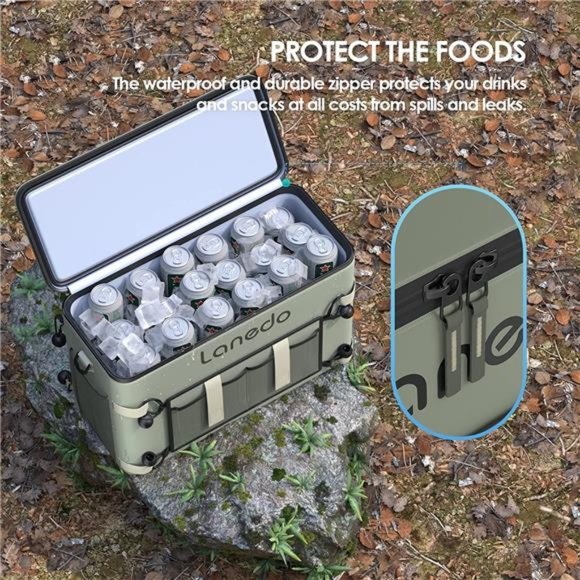 Lanedo 34-Can Soft-Sided Cooler - Collapsible, Leak-Proof - Use All Summer Long - Picture 7 of 7